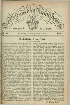 Der Bote aus dem Riesen-Gebirge : eine Zeitschrift für alle Stände. Jg.56, Nr. 88 (22 Oktober 1868) + dod.