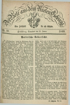 Der Bote aus dem Riesen-Gebirge : eine Zeitschrift für alle Stände. Jg.57, Nr. 10 (23 Januar 1869) + dod.