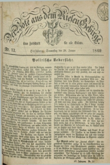 Der Bote aus dem Riesen-Gebirge : eine Zeitschrift für alle Stände. Jg.57, Nr. 12 (28 Januar 1869)