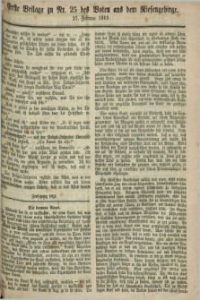 Der Bote aus dem Riesen-Gebirge : eine Zeitschrift für alle Stände. Jg.57, [Beilage zu] Nr. 25 (27 Februar 1869)