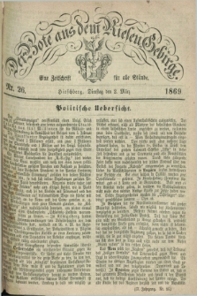 Der Bote aus dem Riesen-Gebirge : eine Zeitschrift für alle Stände. Jg.57, Nr. 26 (2 März 1869) + dod.