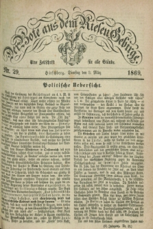 Der Bote aus dem Riesen-Gebirge : eine Zeitschrift für alle Stände. Jg.57, Nr. 29 (9 März 1869) + dod.