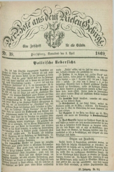 Der Bote aus dem Riesen-Gebirge : eine Zeitschrift für alle Stände. Jg.57, Nr. 39 (3 April 1869) + dod.