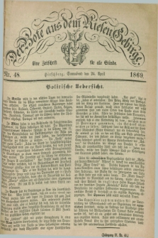 Der Bote aus dem Riesen-Gebirge : eine Zeitschrift für alle Stände. Jg.57, Nr. 48 (24 April 1869) + dod.