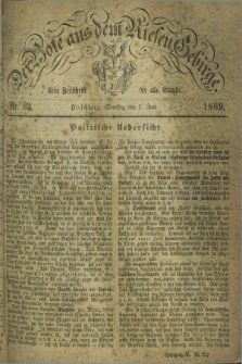 Der Bote aus dem Riesen-Gebirge : eine Zeitschrift für alle Stände. Jg.57, Nr. 62 (1 Juni 1869) + dod.