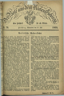 Der Bote aus dem Riesen-Gebirge : eine Zeitschrift für alle Stände. Jg.57, Nr. 79 (10 Juli 1869) + dod.
