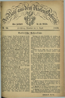 Der Bote aus dem Riesen-Gebirge : eine Zeitschrift für alle Stände. Jg.57, Nr. 94 (14 August 1869) + dod.