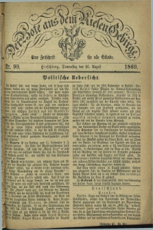Der Bote aus dem Riesen-Gebirge : eine Zeitschrift für alle Stände. Jg.57, Nr. 99 (26 August 1869) + dod.
