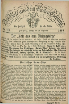 Der Bote aus dem Riesen-Gebirge : eine Zeitschrift für alle Stände. Jg.57, Nr. 113 (28 September 1869) + dod.