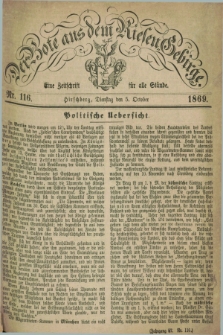 Der Bote aus dem Riesen-Gebirge : eine Zeitschrift für alle Stände. Jg.57, Nr. 116 (5 October 1869) + dod.