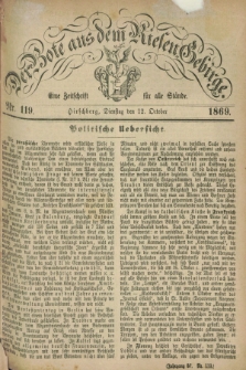 Der Bote aus dem Riesen-Gebirge : eine Zeitschrift für alle Stände. Jg.57, Nr. 119 (12 October 1869) + dod.