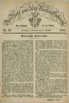 Der Bote aus dem Riesen-Gebirge : eine Zeitschrift für alle Stände. Jg.57, Nr. 138 (25 November 1869) + dod.