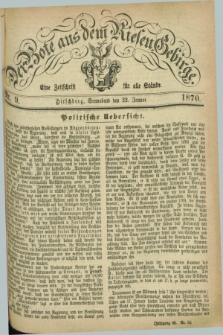 Der Bote aus dem Riesen-Gebirge : eine Zeitschrift für alle Stände. Jg.58, Nr. 9 (22 Januar 1870) + dod.