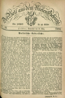 Der Bote aus dem Riesen-Gebirge : eine Zeitschrift für alle Stände. Jg.58, Nr. 33 (19 Marz 1870) + dod.