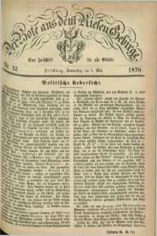 Der Bote aus dem Riesen-Gebirge : eine Zeitschrift für alle Stände. Jg.58, Nr. 52 (5 Mai 1870) + dod.