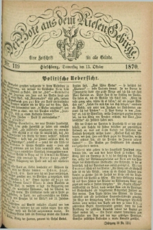 Der Bote aus dem Riesen-Gebirge : eine Zeitschrift für alle Stände. Jg.58, Nr. 119 (13 Oktober 1870) + dod.