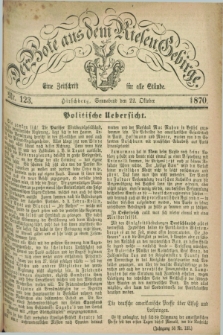 Der Bote aus dem Riesen-Gebirge : eine Zeitschrift für alle Stände. Jg.58, Nr. 123 (22 Oktober 1870) + dod.