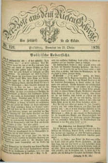 Der Bote aus dem Riesen-Gebirge : eine Zeitschrift für alle Stände. Jg.58, Nr. 126 (29 Oktober 1870) + dod.