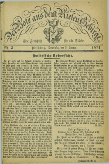 Der Bote aus dem Riesen-Gebirge : eine Zeitschrift für alle Stände. Jg.59, Nr. 2 (5 Januar 1871) + dod.