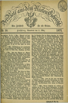 Der Bote aus dem Riesen-Gebirge : eine Zeitschrift für alle Stände. Jg.59, Nr. 30 (11 März 1871) + dod.