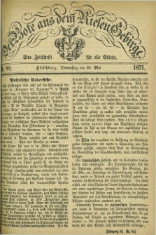 Der Bote aus dem Riesen-Gebirge : eine Zeitschrift für alle Stände. Jg.59, Nr. 60 (25 Mai 1871) + dod.