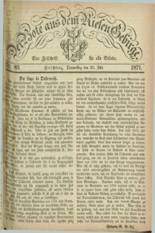 Der Bote aus dem Riesen-Gebirge : eine Zeitschrift für alle Stände. Jg.59, Nr. 83 (20 Juli 1871) + dod.