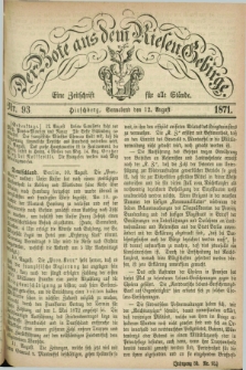 Der Bote aus dem Riesen-Gebirge : eine Zeitschrift für alle Stände. Jg.59, Nr. 93 (12 August 1871) + dod.