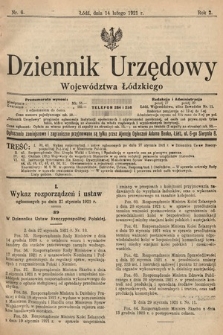 Dziennik Urzędowy Województwa Łódzkiego. 1921, nr 6