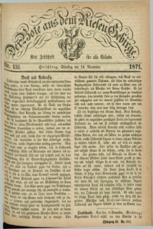 Der Bote aus dem Riesen-Gebirge : eine Zeitschrift für alle Stände. Jg.59, Nr. 133 (14 November 1871) + dod.