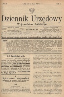 Dziennik Urzędowy Województwa Łódzkiego. 1921, nr 25