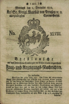 Breslausche auf das Interesse der Commerzien der Schles. Lande eingerichtete Frag- und Anzeigungs-Nachrichten. 1822, No. 48 (2 December) + dod.