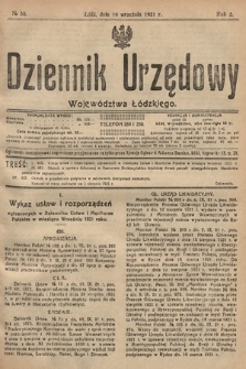 Dziennik Urzędowy Województwa Łódzkiego. 1921, nr 35