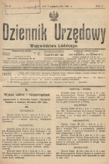 Dziennik Urzędowy Województwa Łódzkiego. 1921, nr 37