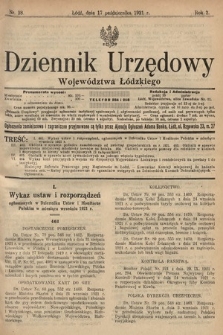 Dziennik Urzędowy Województwa Łódzkiego. 1921, nr 38