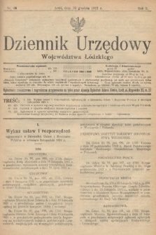 Dziennik Urzędowy Województwa Łódzkiego. 1921, nr 46