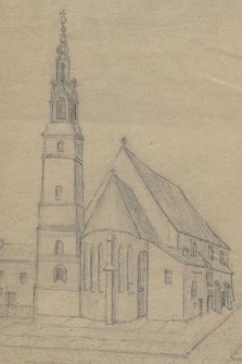 Kościół WW. SS. w Krakowie zbudowany przez And. Bobolę, zburzony 1836