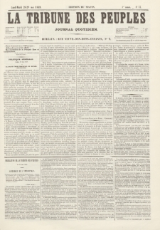 La Tribune des Peuples : journal quotidien, edition du matin. 1849, nr 73