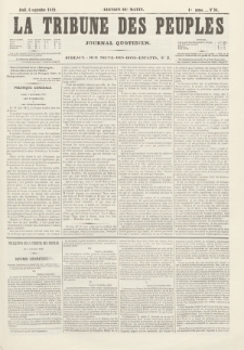 La Tribune des Peuples : journal quotidien, edition du matin. 1849, nr 94