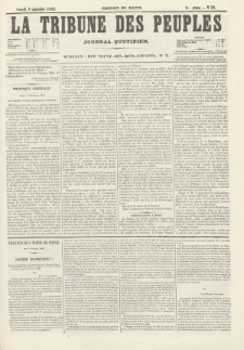 La Tribune des Peuples : journal quotidien, edition du matin. 1849, nr 96