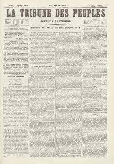 La Tribune des Peuples : journal quotidien, edition du matin. 1849, nr 110