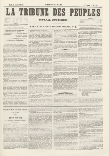 La Tribune des Peuples : journal quotidien, edition du matin. 1849, nr 120