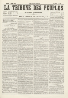 La Tribune des Peuples : journal quotidien, edition du matin. 1849, nr 123