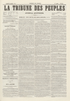 La Tribune des Peuples : journal quotidien, edition du matin. 1849, nr 124