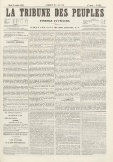 La Tribune des Peuples : journal quotidien, edition du matin. 1849, nr 127