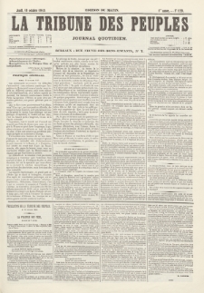 La Tribune des Peuples : journal quotidien, edition du matin. 1849, nr 129