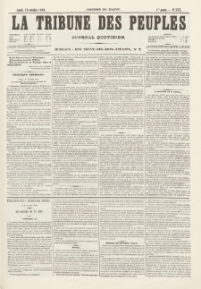 La Tribune des Peuples : journal quotidien, edition du matin. 1849, nr 133