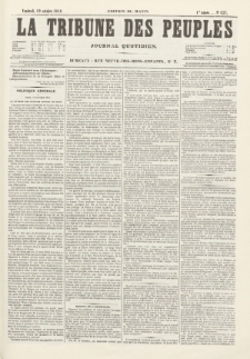 La Tribune des Peuples : journal quotidien, edition du matin. 1849, nr 137
