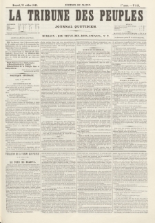 La Tribune des Peuples : journal quotidien, edition du matin. 1849, nr 149