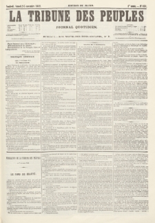 La Tribune des Peuples : journal quotidien, edition du matin. 1849, nr 151