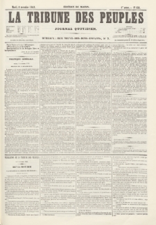 La Tribune des Peuples : journal quotidien, edition du matin. 1849, nr 154